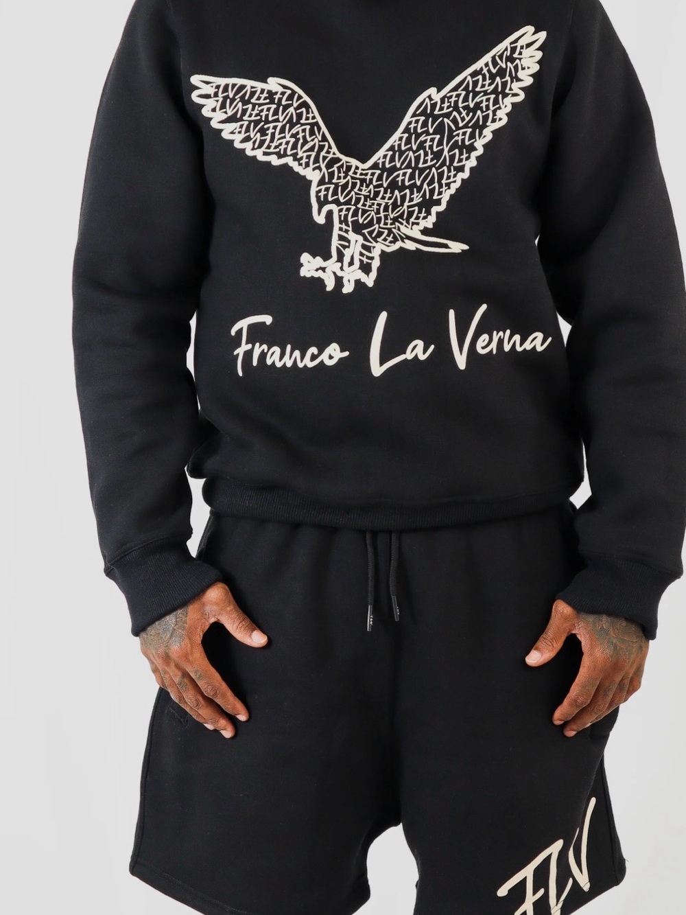 Franco La Verna monogram shorth set